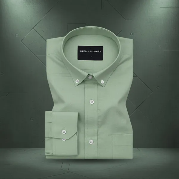 Pack_Of_2_Oxford_Cotton_Shirt_For_Men_Sea_Green_Sky_Blue