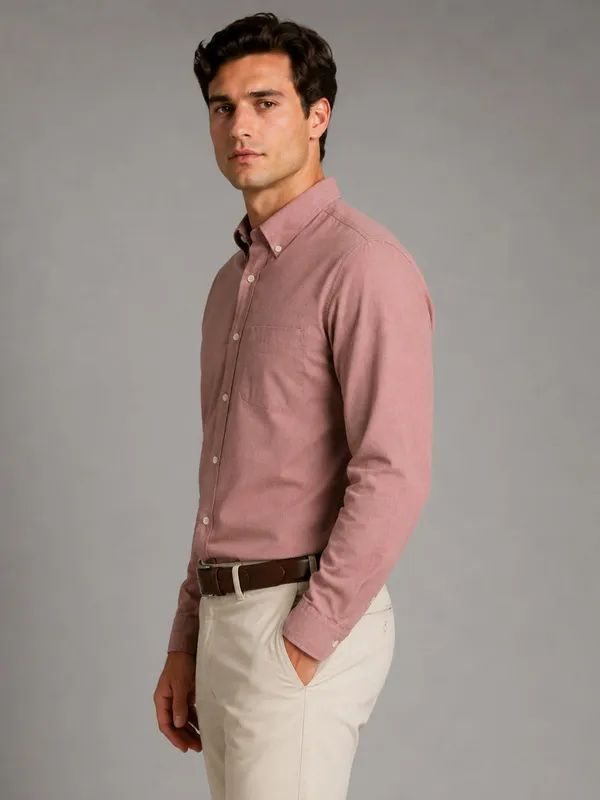 Pack_Of_2_Oxford_Cotton_Shirt_For_Men_Maroon_Sky_Blue