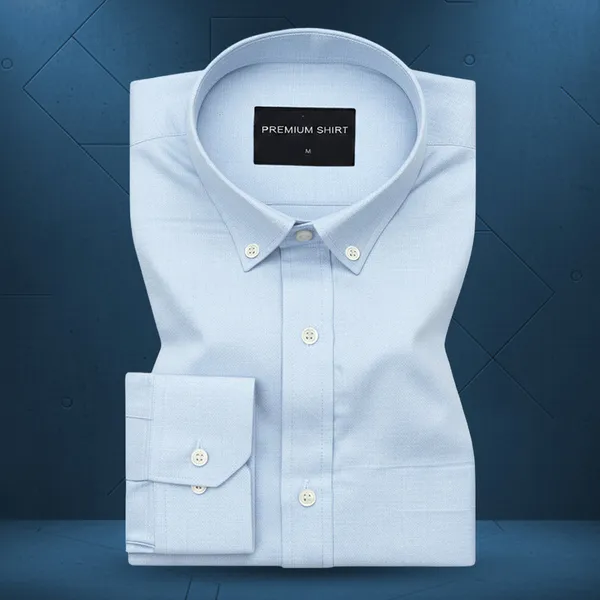 Pack_Of_2_Oxford_Cotton_Shirt_For_Men_Lime_Green_Sky_Blue