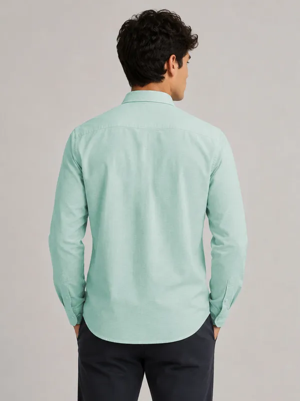 Turkish_Blue_Linear_Linen_Shirt
