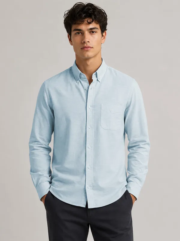 Sky_Blue_Linear_Linen_Shirt