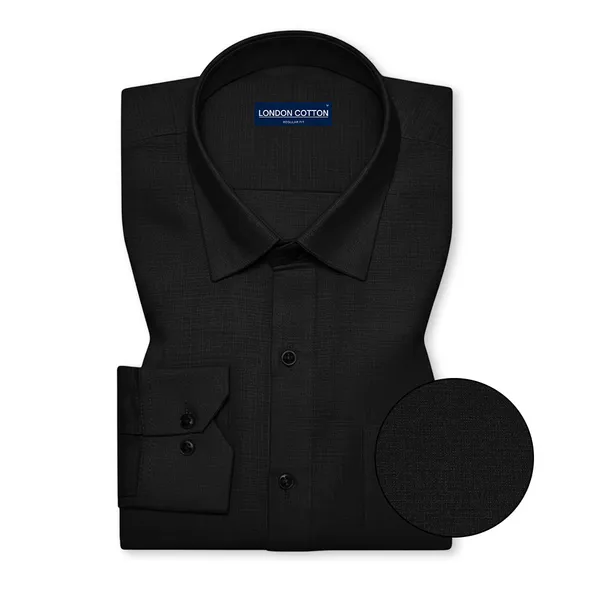 Pack_Of_2_Textured_Linen_Shirts_Silver_Black