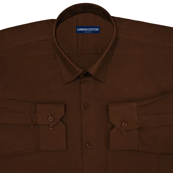 Dusty_Brown_Textured_Linen_Shirt_For_Men