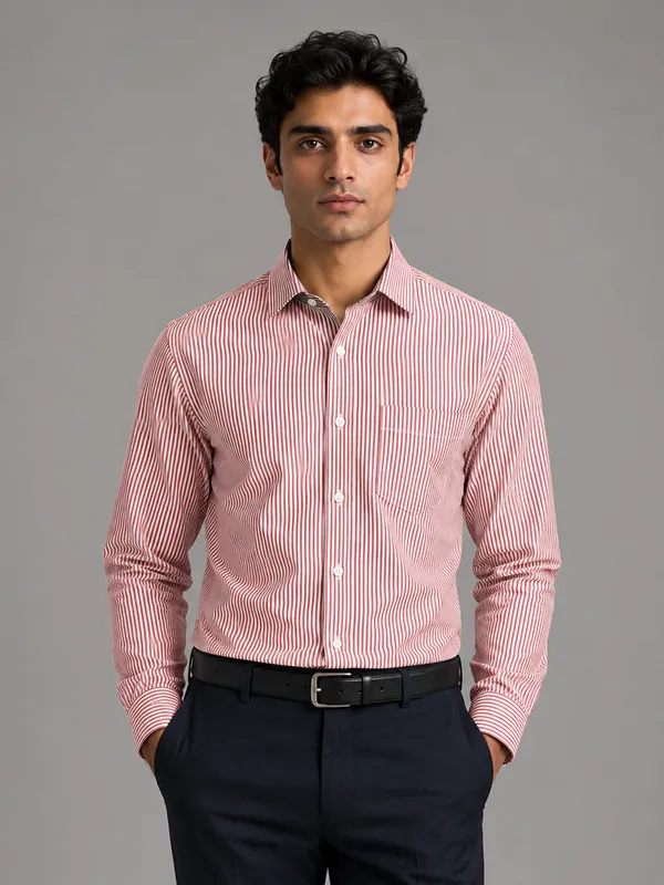 Bold_Red_Mint_Green_Oxford_Pack_Of_2_Pinstripe_Shirts