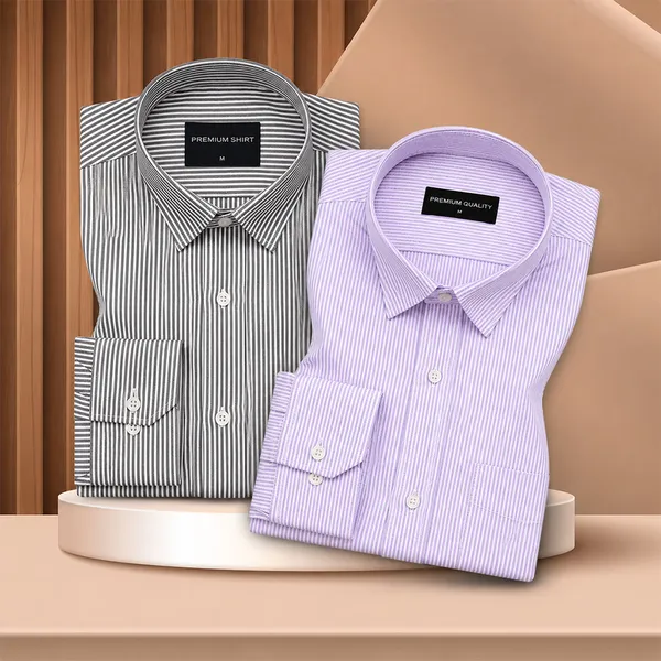Bold_Black_Purple_Oxford_Pack_Of_2_Pinstripe_Shirts