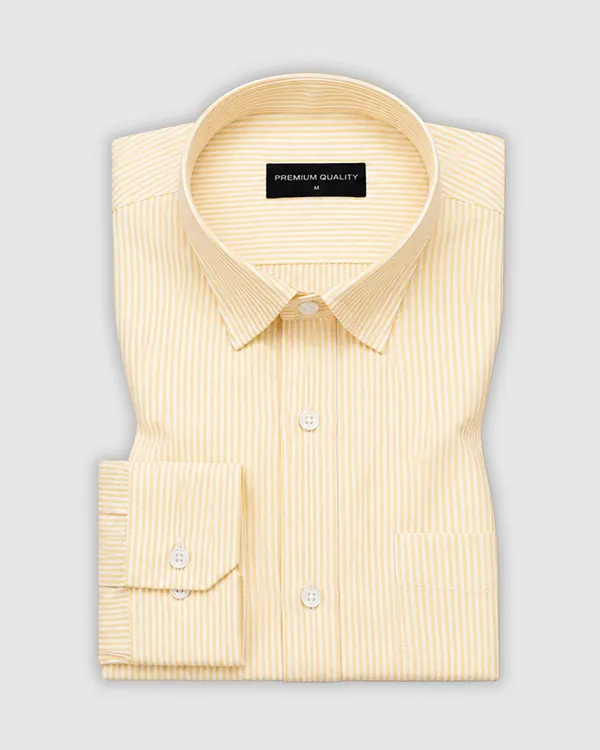 Lemon_Stripe_Oxford_Shirt_For_Men