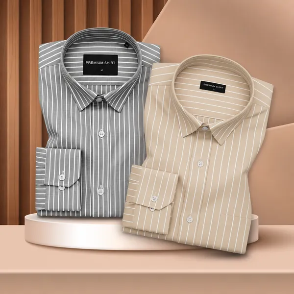 Dark_Grey_Beige_Oxford_Pack_Of_2_Pinstripe_Shirts