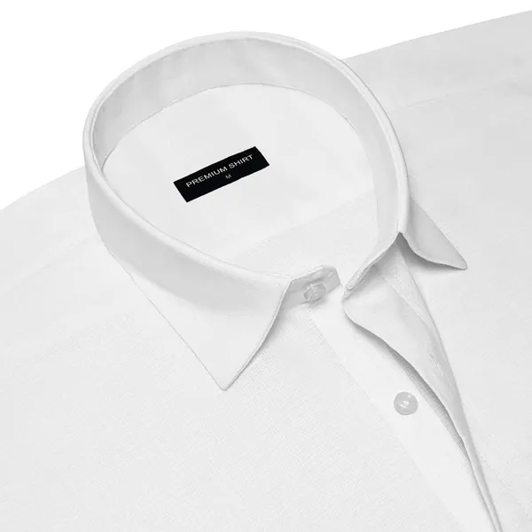 White_Textured_Linen_Shirt_For_Men