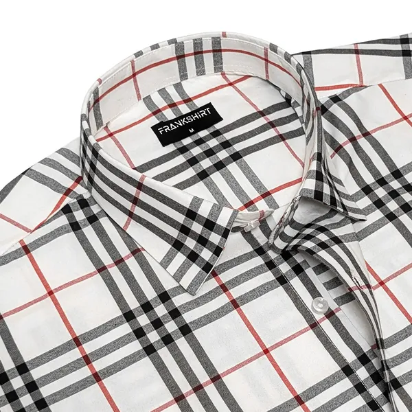 Pack_Of_2_Tartan_Check_Cotton_Shirt_White_Denim