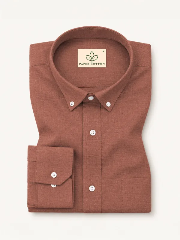Maroon_Down_Button_Casual_Linen_Shirt