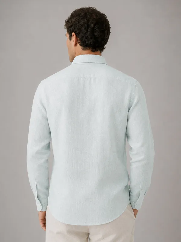 Turkish_Blue_Down_Button_Casual_Linen_Shirt