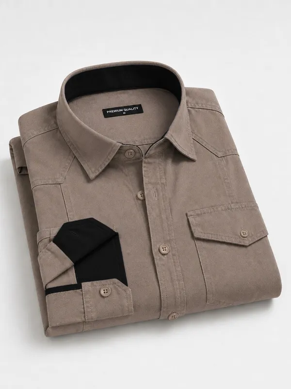 Pack_Of_3_Cargo_Style_Khaki_Bottle_Green_Brown_Shirt