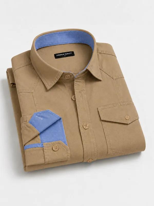Pack_Of_3_Cargo_Style_Beige_Mehendi_Bottle_Green_Shirt