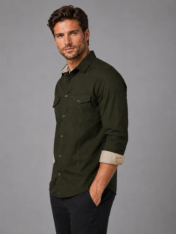New_Cargo_Style_Bottle_Green_Shirt