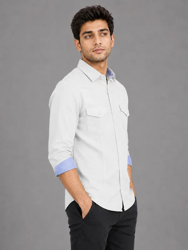 New_Pack_Of_2_Cargo_Style_White_Wine_Shirt