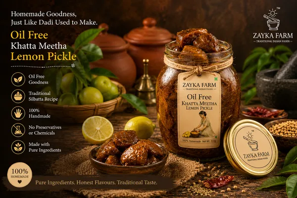 Oil_Free_Khatta_Meetha_Lemon_Pickle_300_Gram
