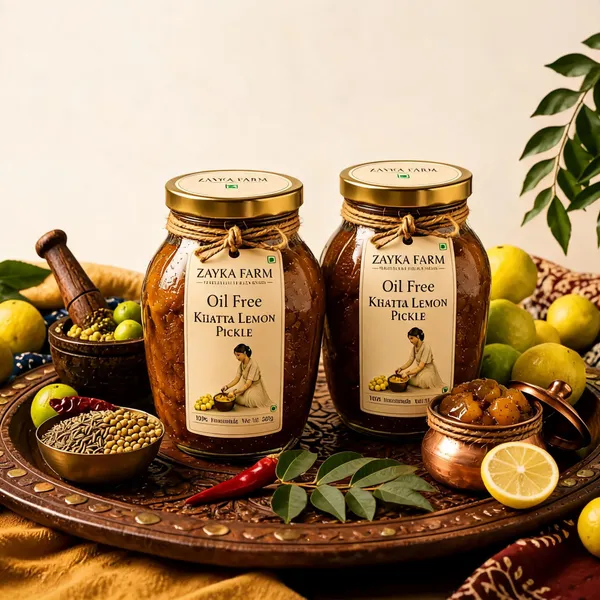 Zayka_Farm_Oil_Free_Khatta_Lemon_Pickle_500g_+_1000g_Combo