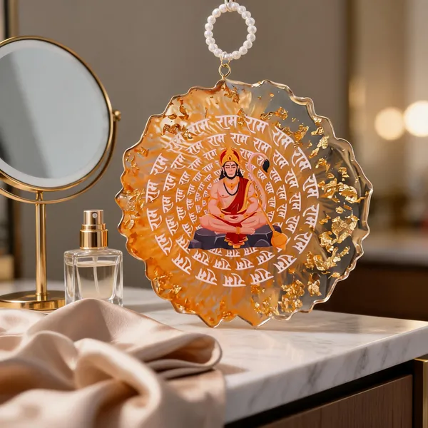 Orange_Hanuman_Ram_Naam_Hanging_Pendant