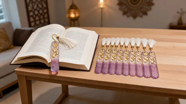 Pink_Floral_Decorative_Bookmark_With_Tassel_Set_Of_10