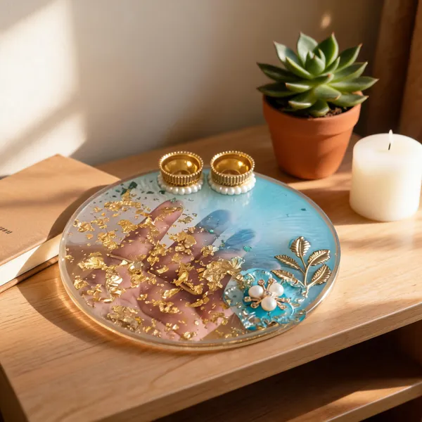Resin_Floral_Art_Double_Candle_Holder