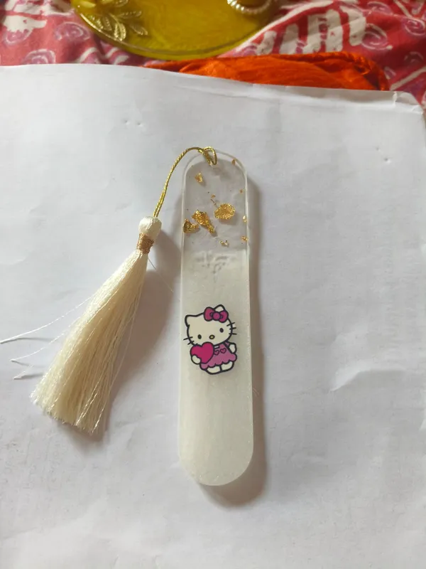 White_Hello_Kitty_Printed_Tassel_Bookmark_Set_of_10