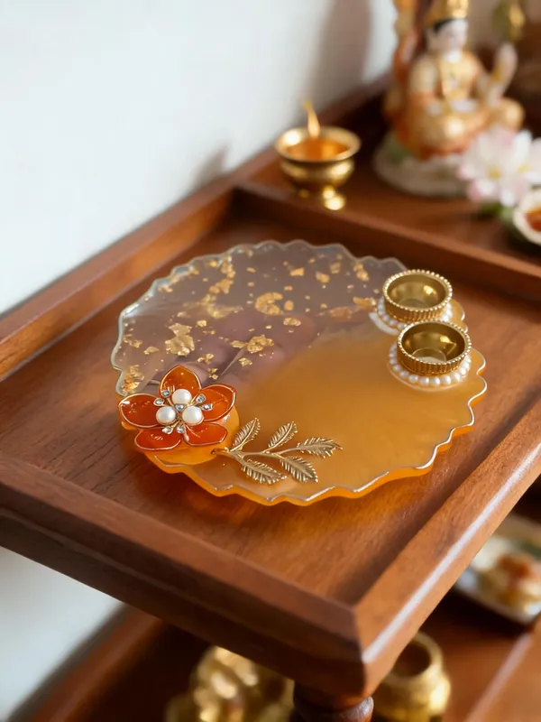 Amber_Resin_Floral_Design_Pooja_Thali