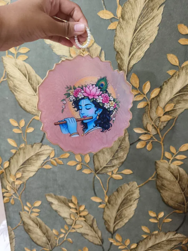 Pink_Religious_Krishna_Artwork_Wall_Hanging