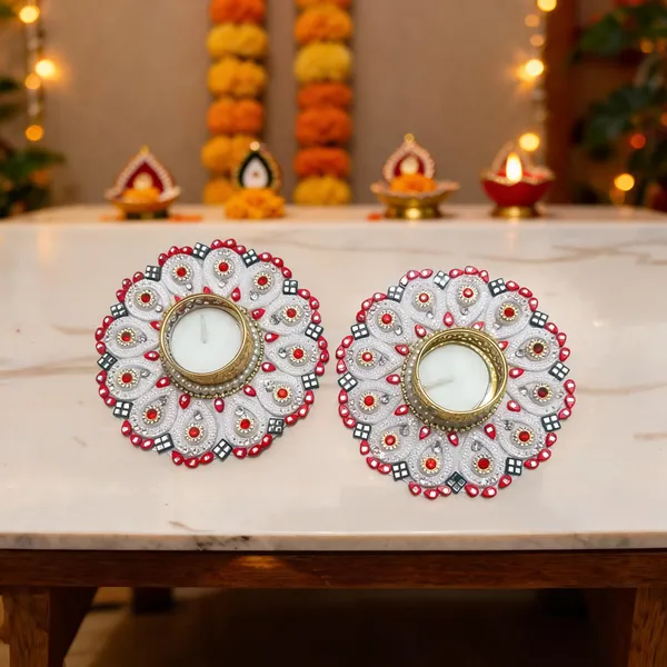 Floral_Mirror_Work_Tealight_Holders_Set_Of_2