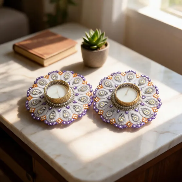 Embellished_Floral_Design_Diya_Candle_Holders_Set_Of_2