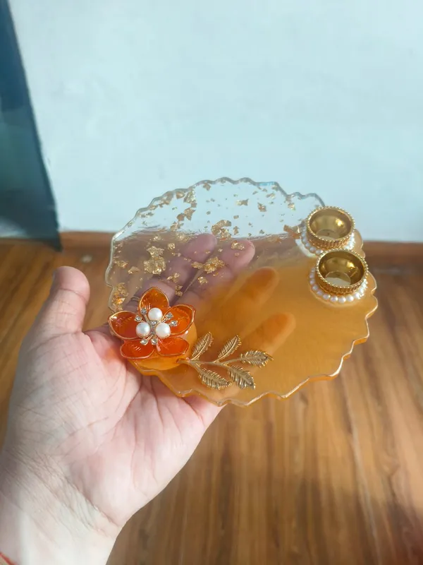 Amber_Resin_Floral_Design_Pooja_Thali