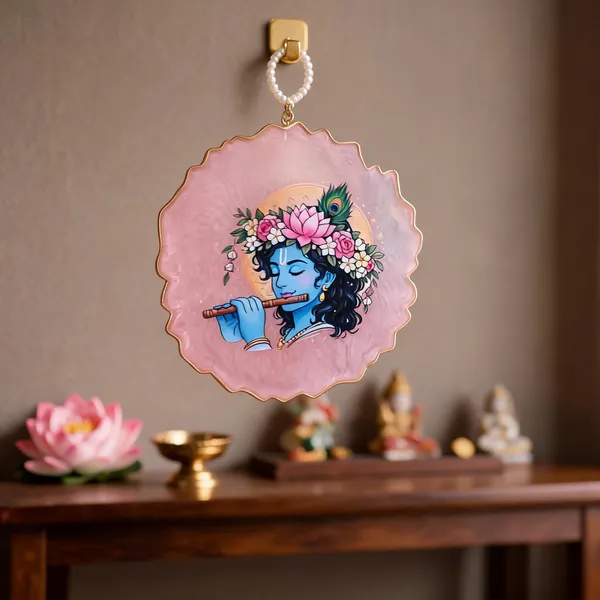 Pink_Religious_Krishna_Artwork_Wall_Hanging