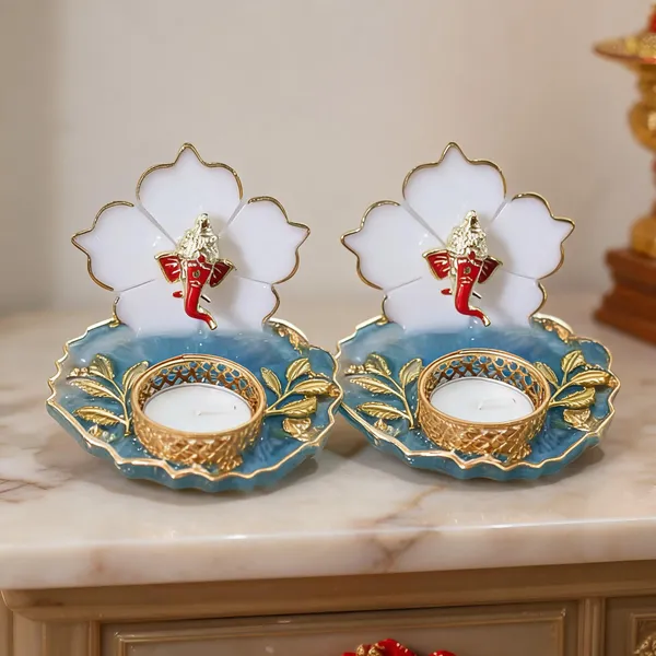 Decorative_Ganesha_Floral_Diya_Holder_Set_Of_2