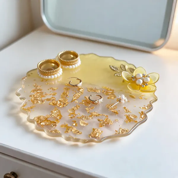 Resin_Decorative_Gold_Flake_Tray