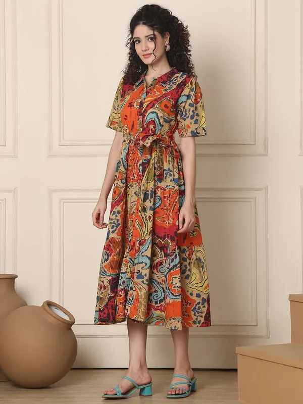 Women's_Cotton_Printed_A-Line_Midi_Dress_|_Short_Sleeve_Flared_Gown_Dress_(Multti_Color1)_-_XXL