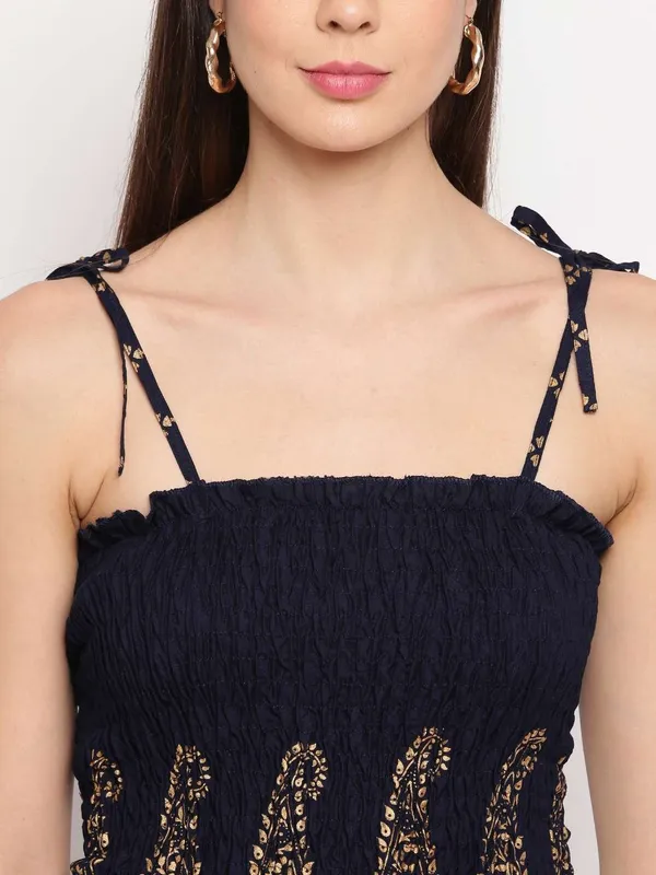 Women's_Rayon_Buta_Printed_Casual_Summer_Style_Tie_Shoulder_Straps_Free_Size_Tank_Top_(_Navy_Blue_Gold_Pattern)
