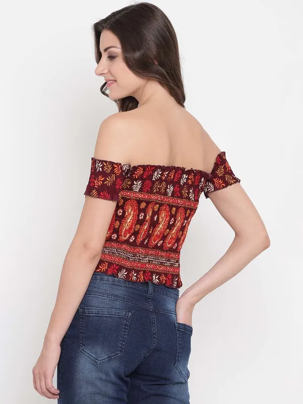 Women's_Rayon_Printed_Off-Shoulder_Smocked_Crop_Top_Short_Sleeve_Casual_Styles_Tank_Top_(FREE_SIZE)_Multi2
