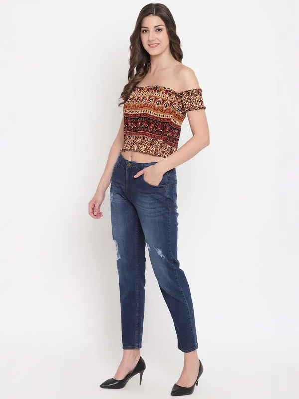 Women's_Rayon_Printed_Off-Shoulder_Smocked_Crop_Top_Short_Sleeve_Casual_Styles_Tank_Top_(FREE_SIZE)_Multi7