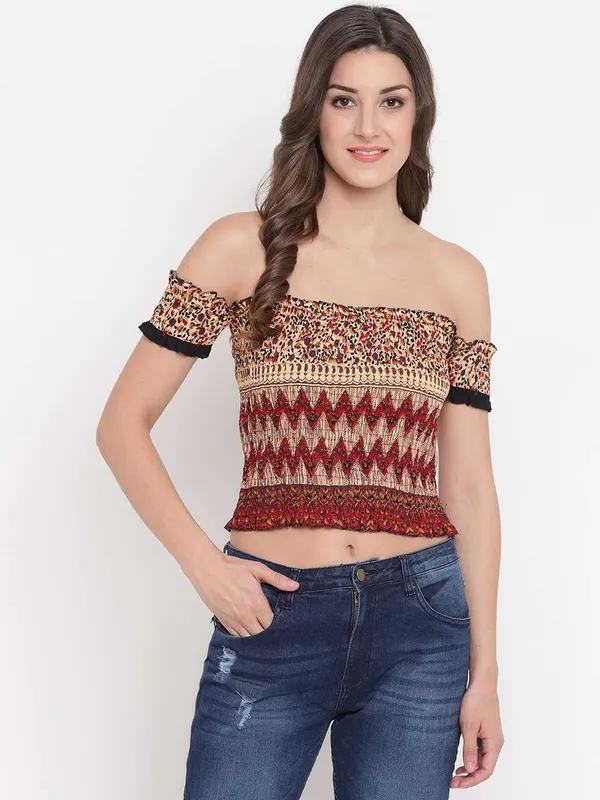 Women's_Rayon_Printed_Off-Shoulder_Smocked_Crop_Top_Short_Sleeve_Casual_Styles_Tank_Top_(FREE_SIZE)_Multi8