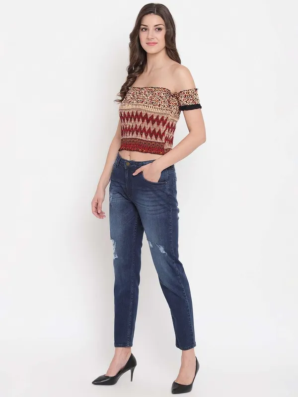 Women's_Rayon_Printed_Off-Shoulder_Smocked_Crop_Top_Short_Sleeve_Casual_Styles_Tank_Top_(FREE_SIZE)_Multi8