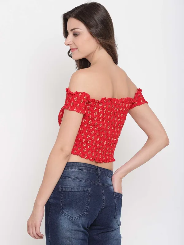 Women's_Rayon_Printed_Off-Shoulder_Smocked_Crop_Top_Short_Sleeve_Casual_Styles_Tank_Top_(FREE_SIZE)_Multi9