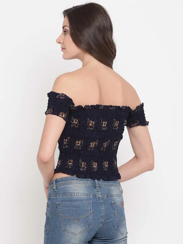 Women's_Rayon_Printed_Off-Shoulder_Smocked_Crop_Top_Short_Sleeve_Casual_Styles_Tank_Top_(FREE_SIZE)_Multi10