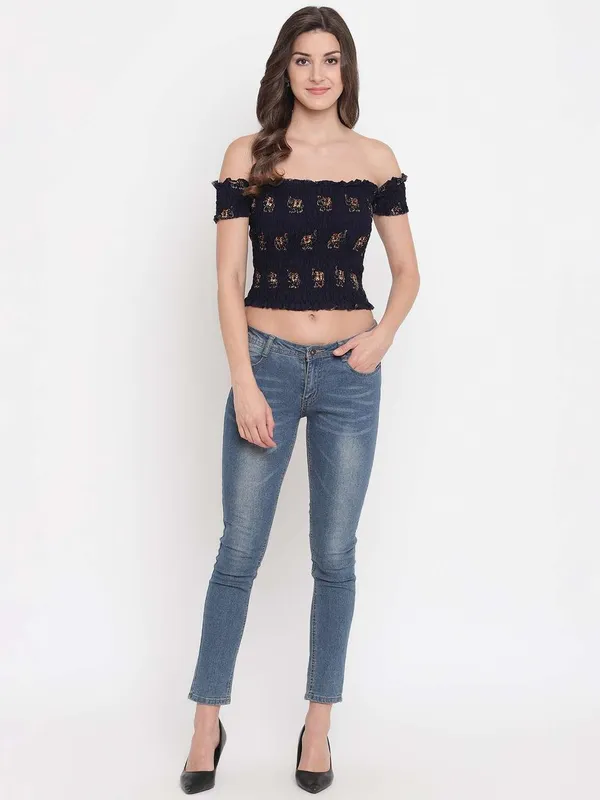 Women's_Rayon_Printed_Off-Shoulder_Smocked_Crop_Top_Short_Sleeve_Casual_Styles_Tank_Top_(FREE_SIZE)_Multi10