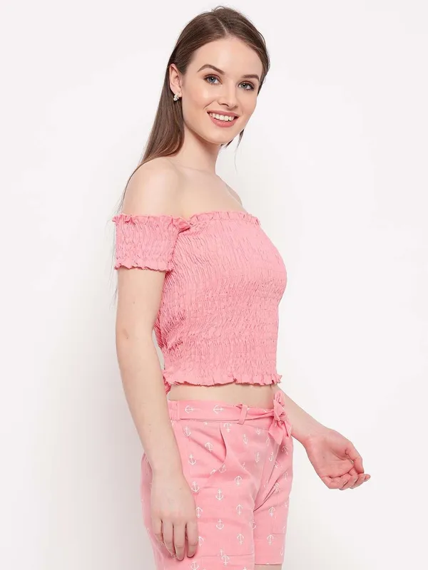 Women's_Rayon_Solid_Off-Shoulder_Smocked_Crop_Top_Short_Sleeve_Casual_Styles_Tank_Top_(FREE_SIZE)_Multi16