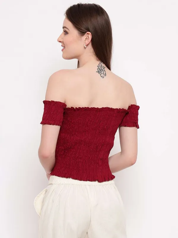 Women's_Rayon_Solid_Off-Shoulder_Smocked_Crop_Top_Short_Sleeve_Casual_Styles_Tank_Top_(FREE_SIZE)_Multi23