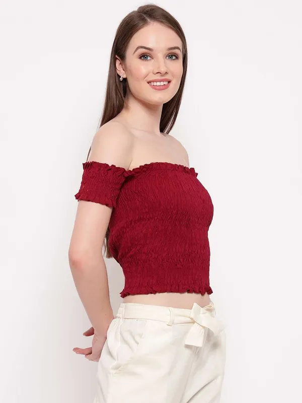 Women's_Rayon_Solid_Off-Shoulder_Smocked_Crop_Top_Short_Sleeve_Casual_Styles_Tank_Top_(FREE_SIZE)_Multi23