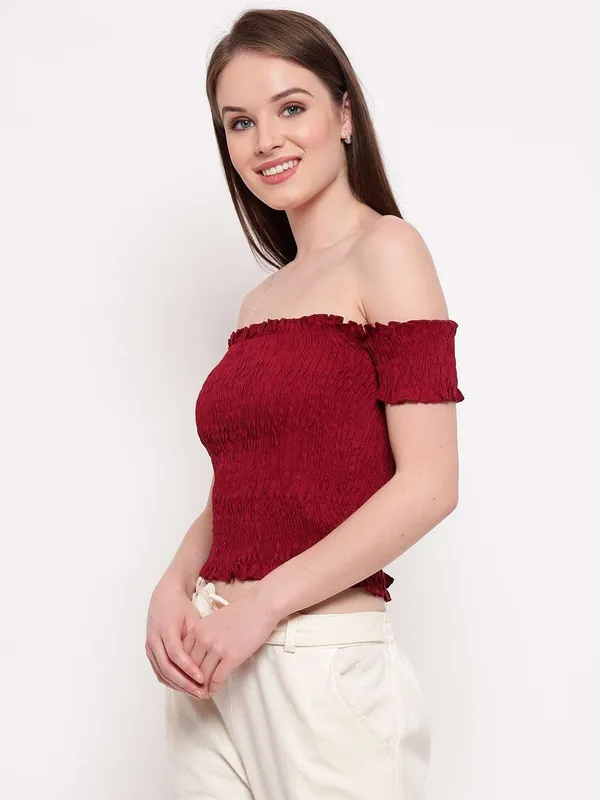 Women's_Rayon_Solid_Off-Shoulder_Smocked_Crop_Top_Short_Sleeve_Casual_Styles_Tank_Top_(FREE_SIZE)_Multi23