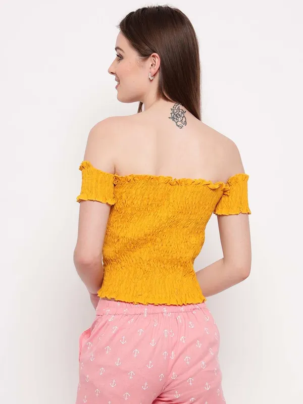 Women's_Rayon_Solid_Off-Shoulder_Smocked_Crop_Top_Short_Sleeve_Casual_Styles_Tank_Top_(FREE_SIZE)_Multi24