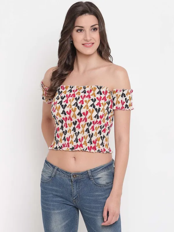 Women's_Rayon_Printed_Off-Shoulder_Smocked_Crop_Top_Short_Sleeve_Casual_Styles_Tank_Top_(FREE_SIZE)_Multi31