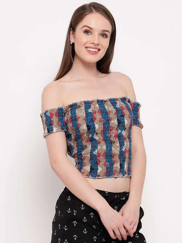 Women's_Rayon_Printed_Off-Shoulder_Smocked_Crop_Top_Short_Sleeve_Casual_Styles_Tank_Top_(FREE_SIZE)_Multi38