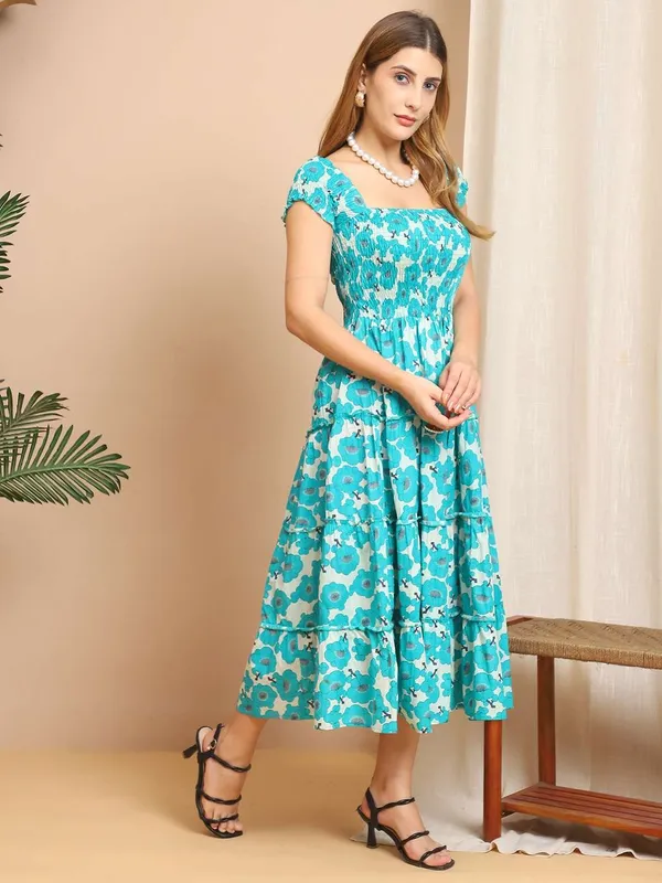 Women's_Viscos_Rayon_Printed_Off_Shoulder_Midi_Dress_For_Summer_And_Casual_Wear_(Blue_Floral)_-_XXL